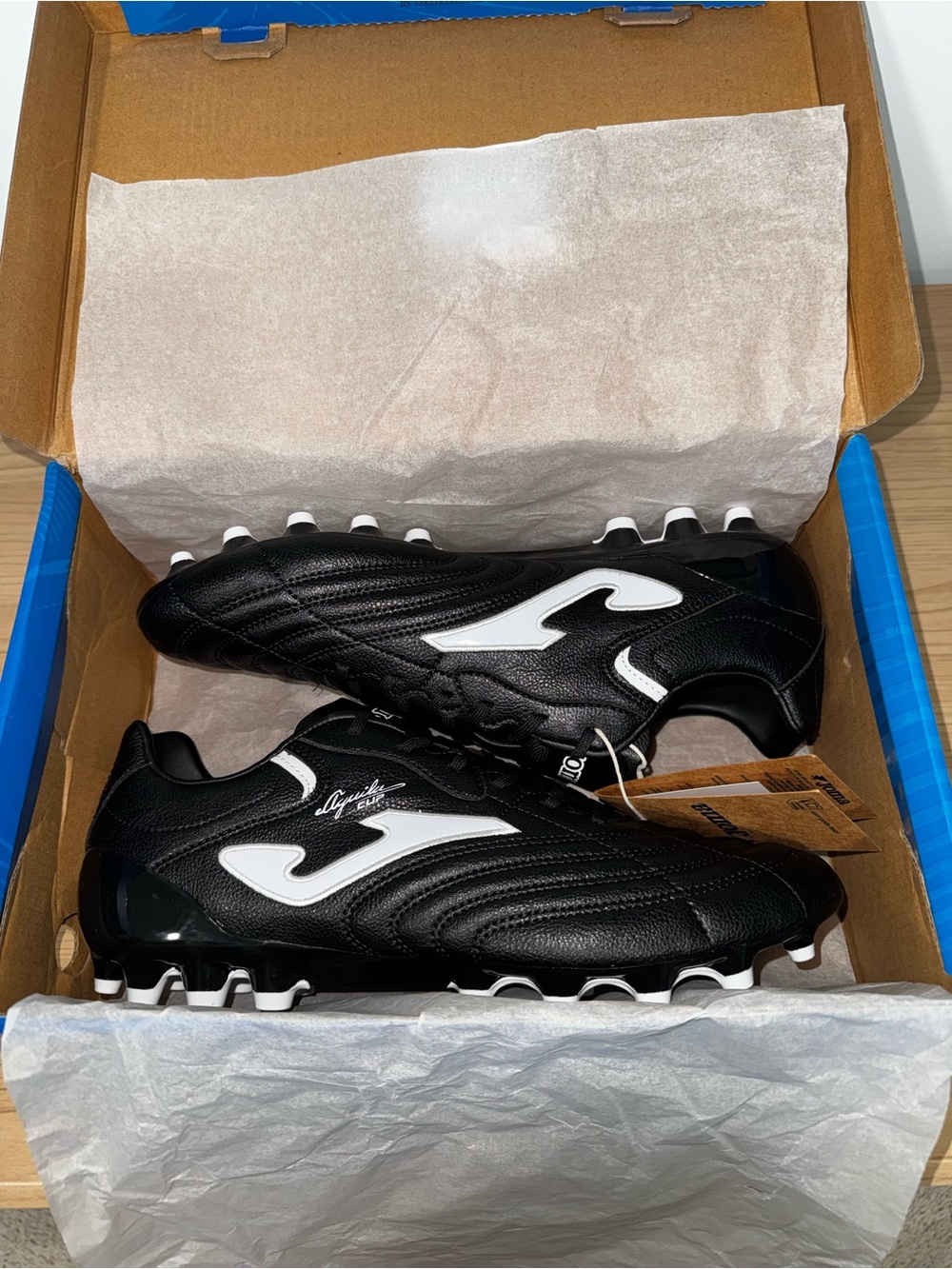 Joma Aguila Cup 24 AG Soccer Cleats Black White Men’s 8.5 NEW